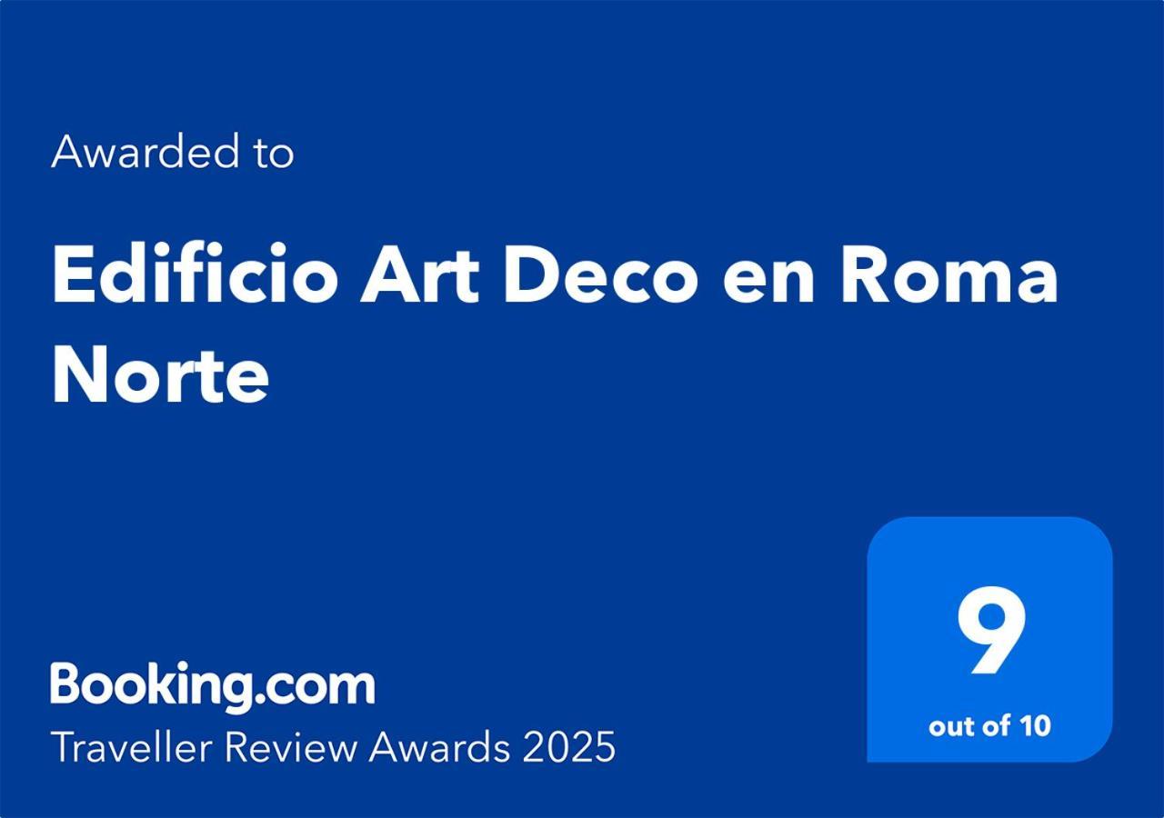 Edificio Art Deco En Roma Norte Мексико Сити Екстериор снимка